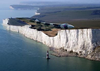 Vulcan Bomber XH558 over Beachy Head