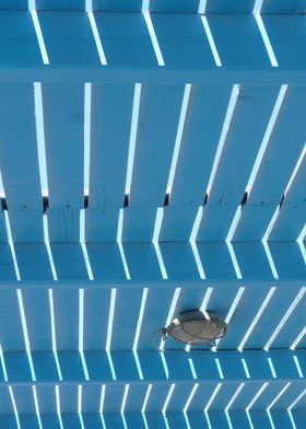 Lovely blue wooden roof