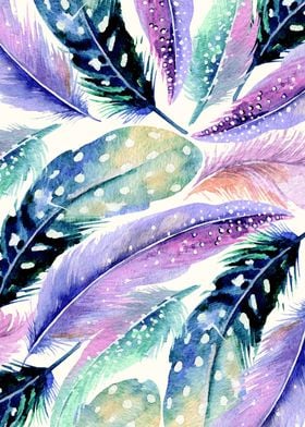 Wild Feathers Painted Pattern