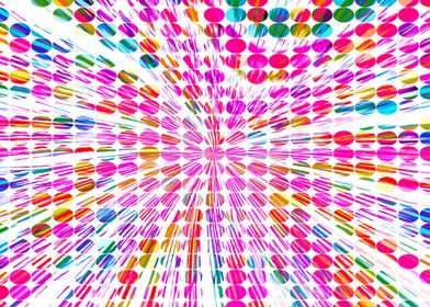 pink blue and yellow circle pattern abstract background ... 