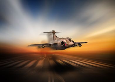 A RAF Buccaneer low level on take-off