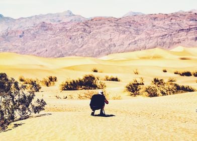 At Death Valley national park, USA in summer