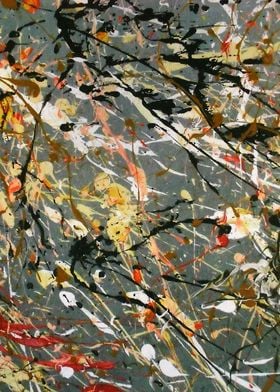 Jackson Pollock Interpretation acrylics on canvas