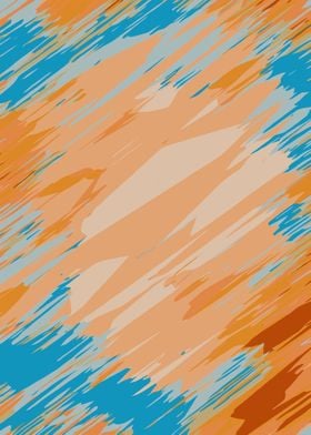 orange brown and blue painting abstract background