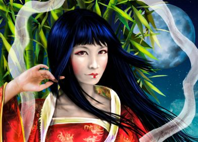 kaguya, Japanese goddess of the moon