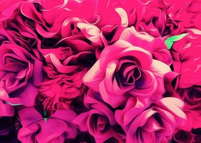 red roses background