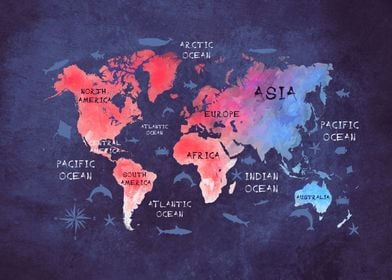 World map 