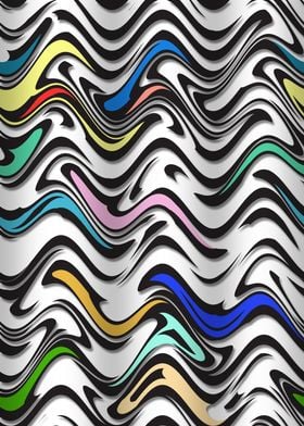 Trippy Waves In urban Abstract; by Barruf.