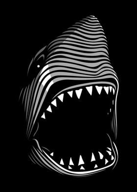 Lines killer shark