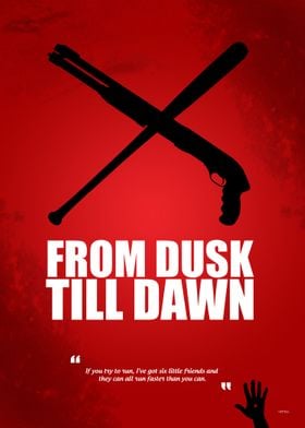 From Dusk Till Dawn - Minimal Movie Poster - Alternativ ... 