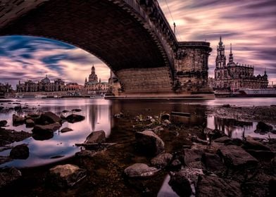 Augustusbrücke (Augustus Bridge) Dresden, Germany