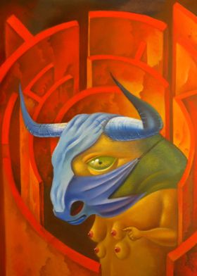 The minotaur in his labyrinth