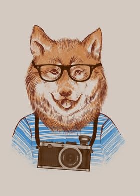 Hipster Wolf