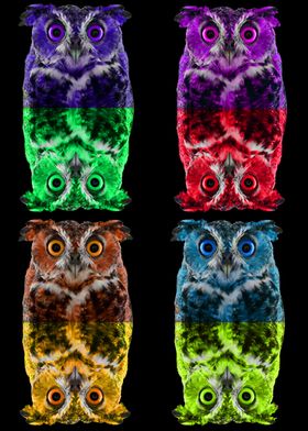 Pop Art Owls