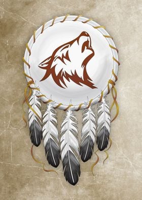 Wolf Dreamcatcher