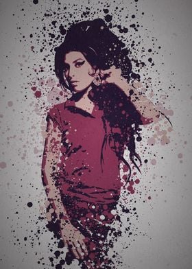 "Cherry Wine" Music Legends Splatter Inspired by Amy Wi ... 
