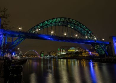 Newcastle Quayside at night