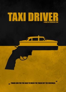 Taxi Driver - Minimal Alternative Movie Poster