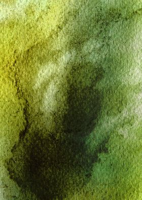 ABSTRACT GREENERY AQUARELL