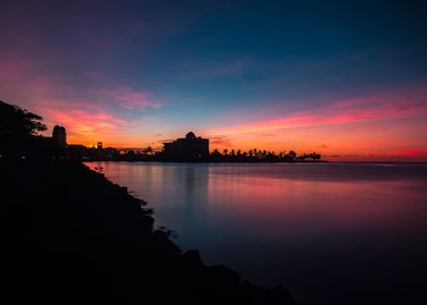 Sunset in Apia.
