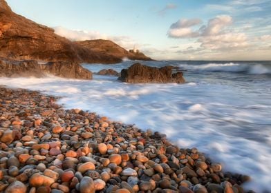 Calm on Bracelet Bay on the Gower peninsula in Swansea  ... 