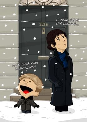"Sherlock and John." A funny adaptation of Calvin and H ... 