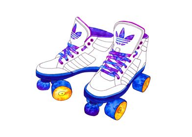 Radical cool roller derby skaters