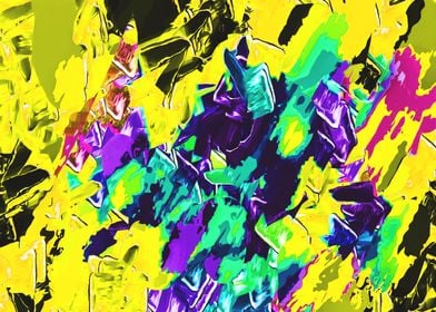 yellow green pink purple painting texture background