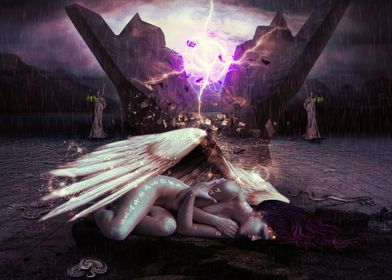 When Angels Cry a photo-manipulation I created using ph ... 