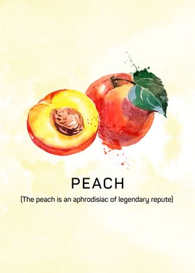 Fun facts about fruits, the peach is an aphrodisiac of  ... 