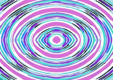 psychedelic graffiti circle pattern abstract in pink bl ... 