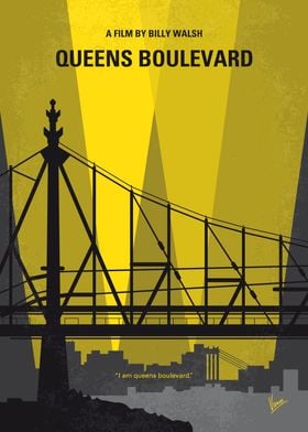 No776 My Queens Boulevard minimal movie poster An Indi ... 