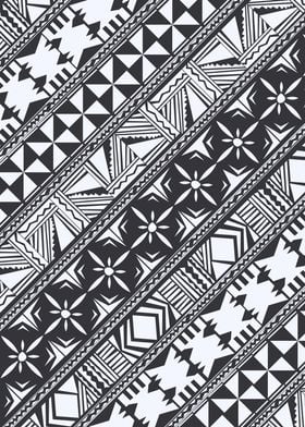 Simple Fijian Masi design in Black and white Hope you e ... 