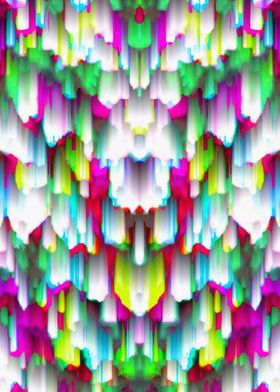 Colorful digital art splashing G396