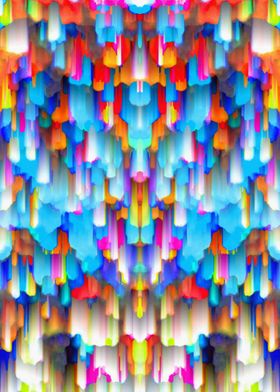 Colorful digital art splashing G397