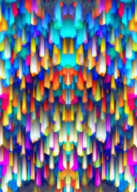 Colorful digital art splashing G390