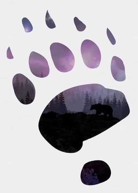 Bear footprint - Landscape