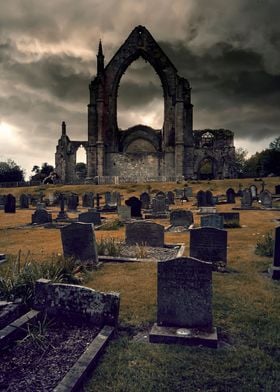 Ruined Bolton Abbey in Yorkshire