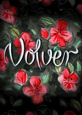 Watercolor tribute to "Volver", movie by Pedro Almodóva ... 