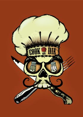 Cook or die! Chef's skull