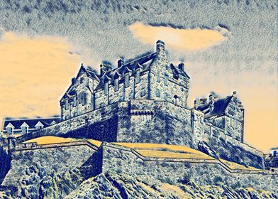 Edinburgh Castle built in the 12th century