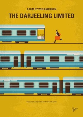 No800 My The Darjeeling Limited minimal movie poster A ... 