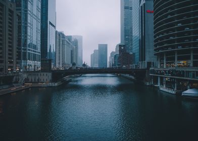City bridge in Chicago