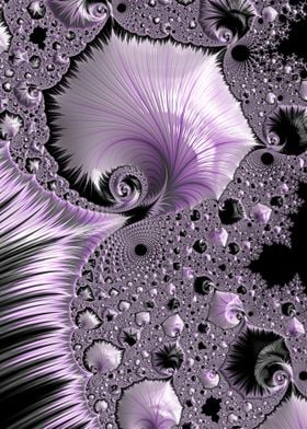 Pink Fractal Abstract