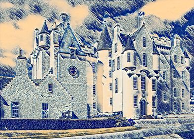 Blair Castle in Scotland built circa 1269