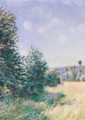 Alfred Sisley - Sahurs Meadows in Morning Sun, 1894, oi ... 