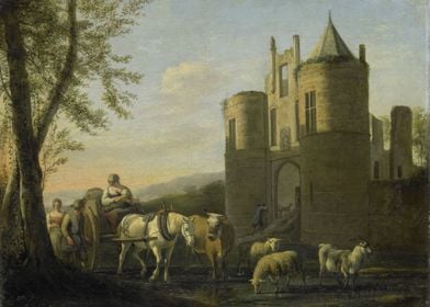 Gerrit Adriaensz Berckheyde - The Main Gate to Egmond C ... 