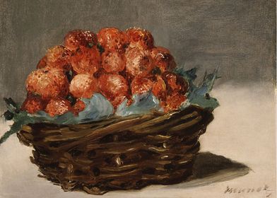 Édouard Manet - Strawberries, ca. 1882, oil on canvas;  ... 