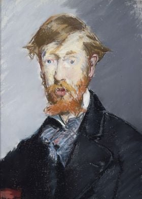 Édouard Manet - George Moore (1852–1933), 1879, pastel  ... 