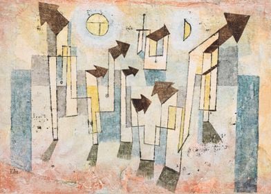 Paul Klee - Mural from the Temple of Longing ↖Thither↗, ... 